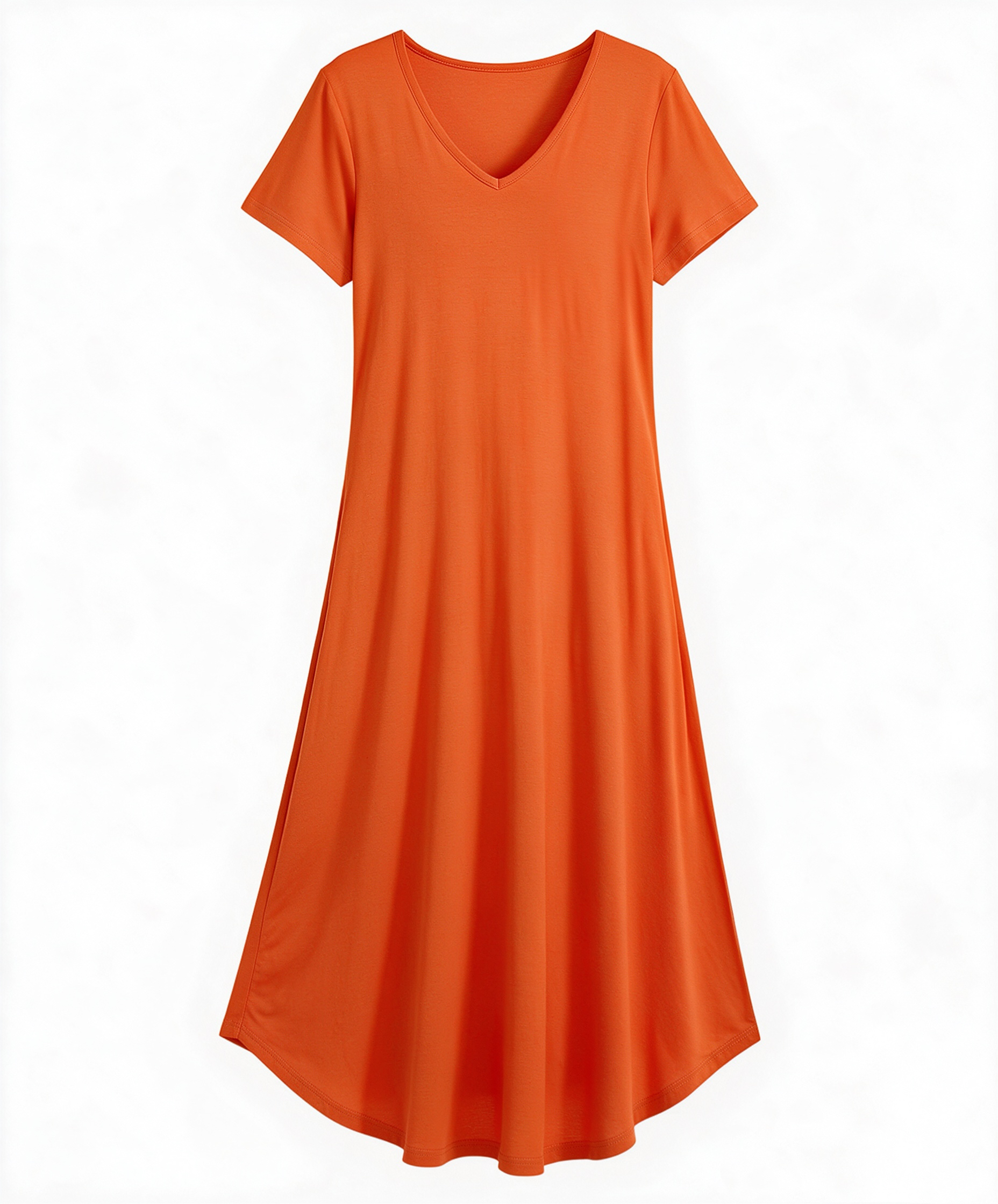 Adult Bamboo Fiber V-Neck Nightgown